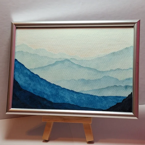 "Arctic Frost" Hand-painted watercolor painting - Picture 12 of 12